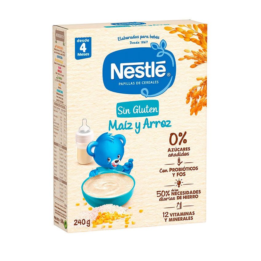 Nestlé Papilla Sans Gluten Maïs Et Riz 240G