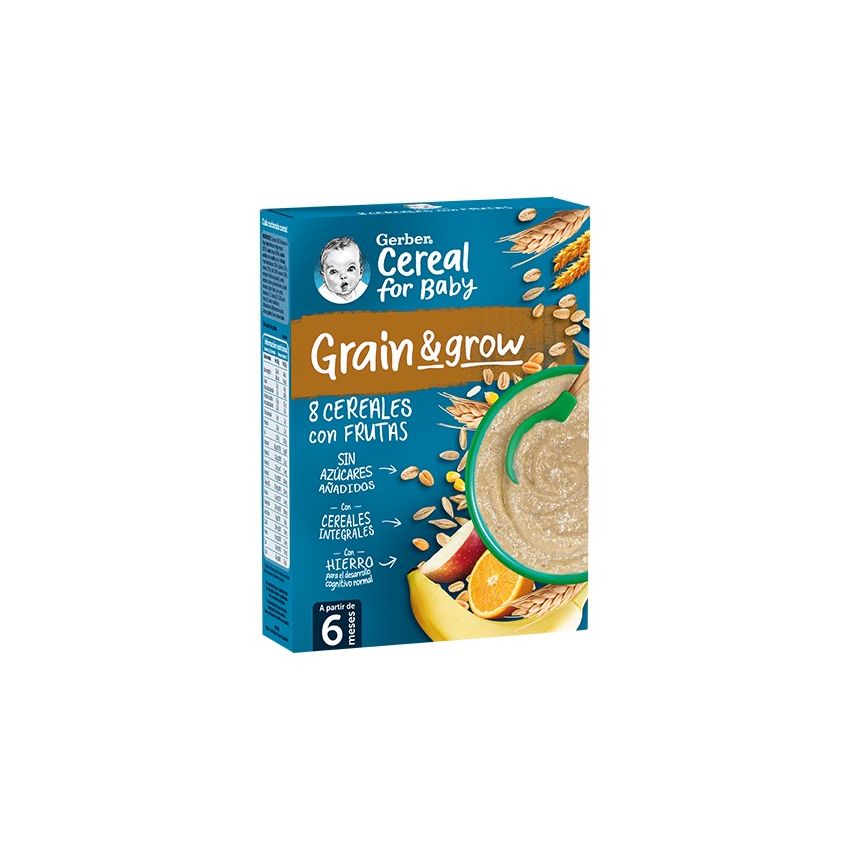 Gerber Papilla 8 Céréales Avec Fruits 250G