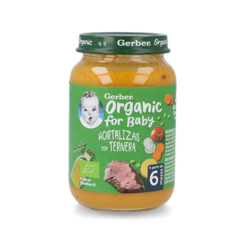 Gerber Organic Légumes Veau 1U 190G