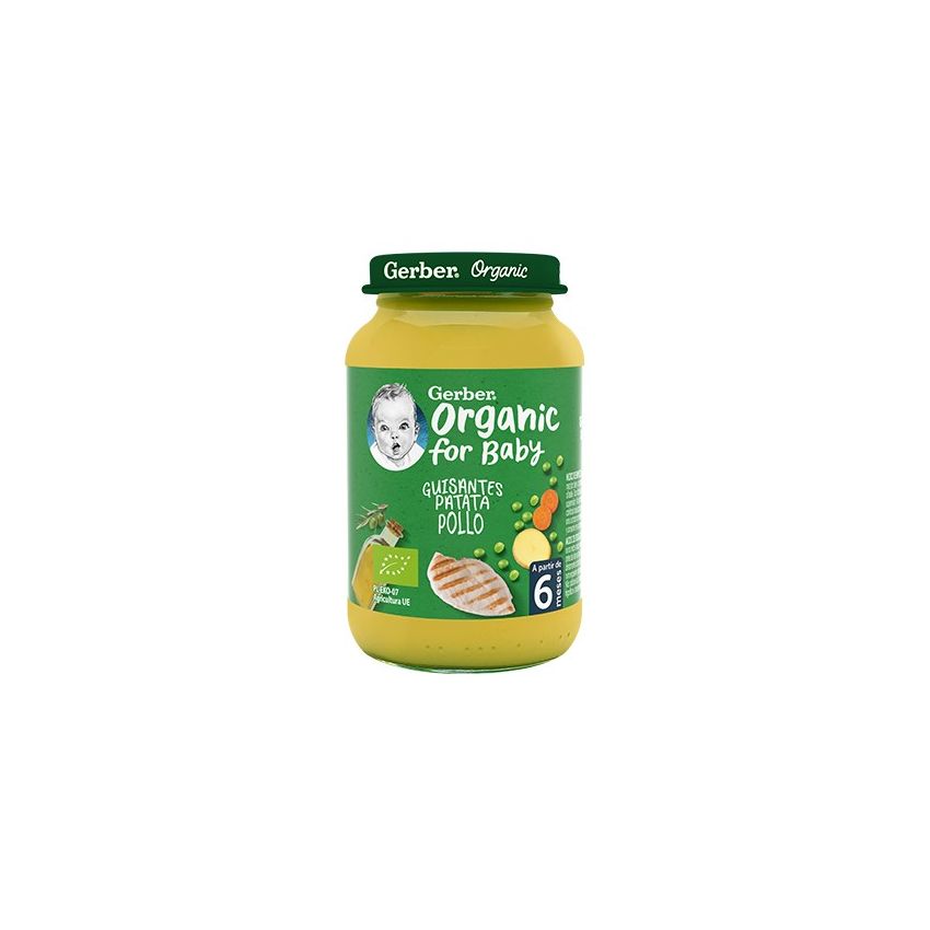 Gerber Organic Poulet Aux Pois Et Aux Pommes De Terre 1U 190G