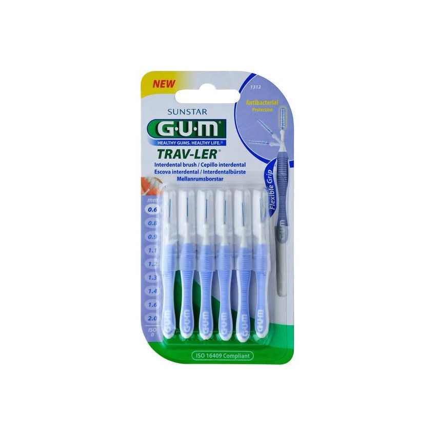 Sunstar Gum Pinceau Interdentaire 0,6Mm Trav-Ler 6 Uds