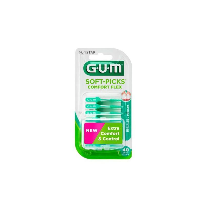 Gum Gomme À Mâcher Soft Picks Comfort Flex Reg Mint 40U