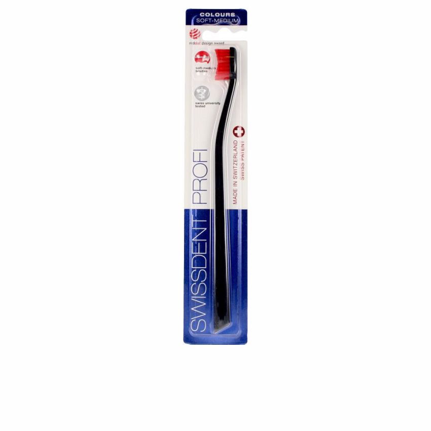Colours Classic Toothbrush #Black&Red - 1 U