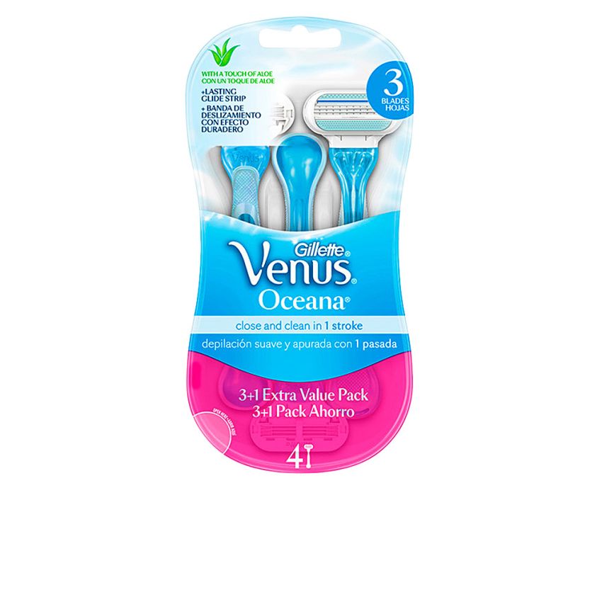 Venus Oceana Maquinilla Desechable - 4 U