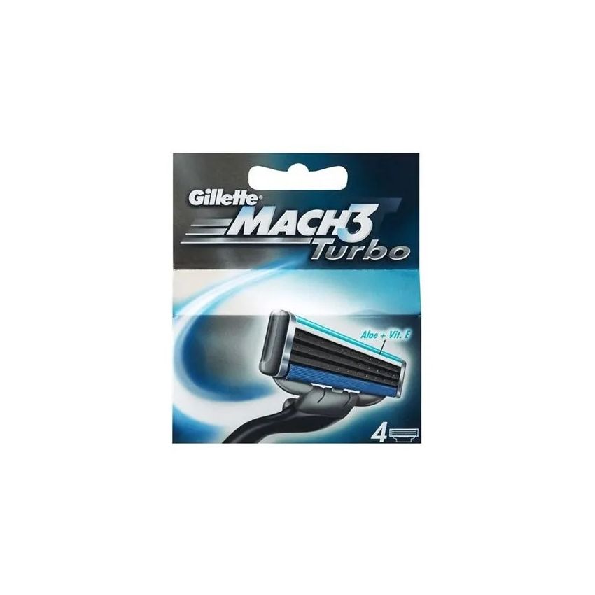 Gillette Mach3 Turbo Recharge 4 Unités