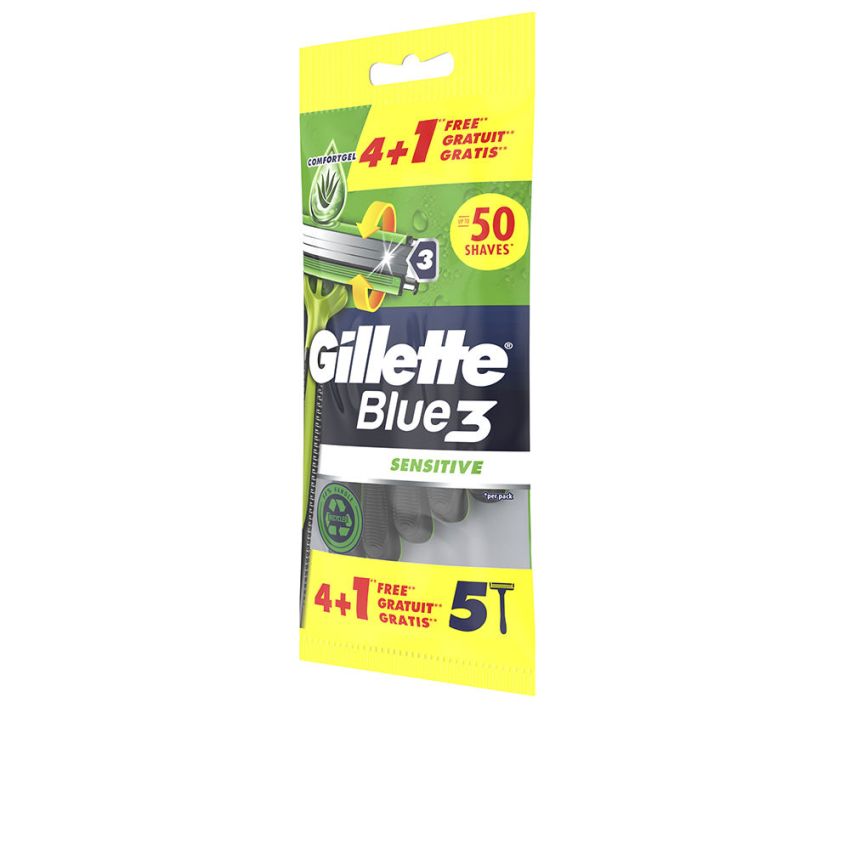 Lame De Rasoir Jetable Blue 3 Sensitive - 5 U