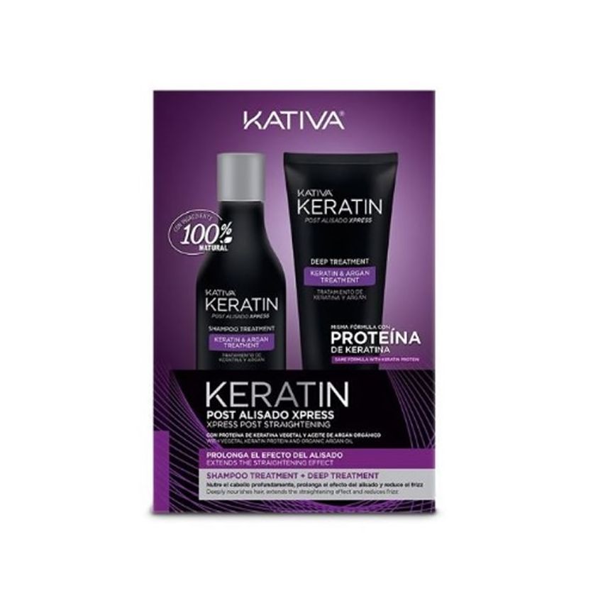 Kativa Keratin Post-Lissage Xpress Coffret 2 Produits