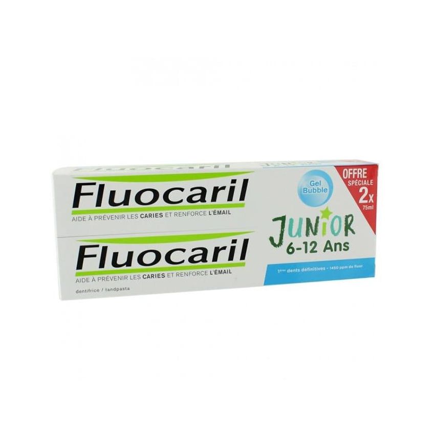 Fluocaril Junior 6-12 Años Pasta Dentífrica 2 Ud De 75Ml
