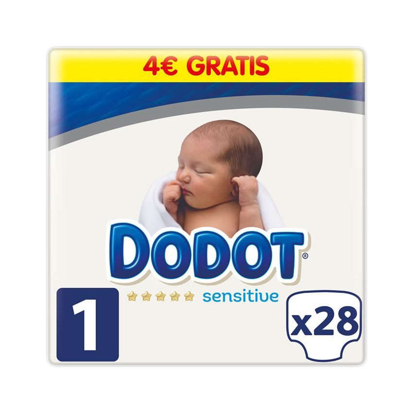 Dodot Protection Plus Sensitive T-1 28 Unités