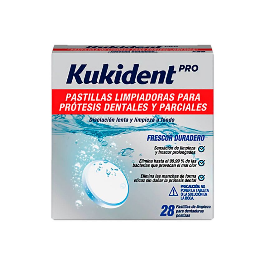 Kukident Pro Pastillas Limpiadoras 28 Unidades