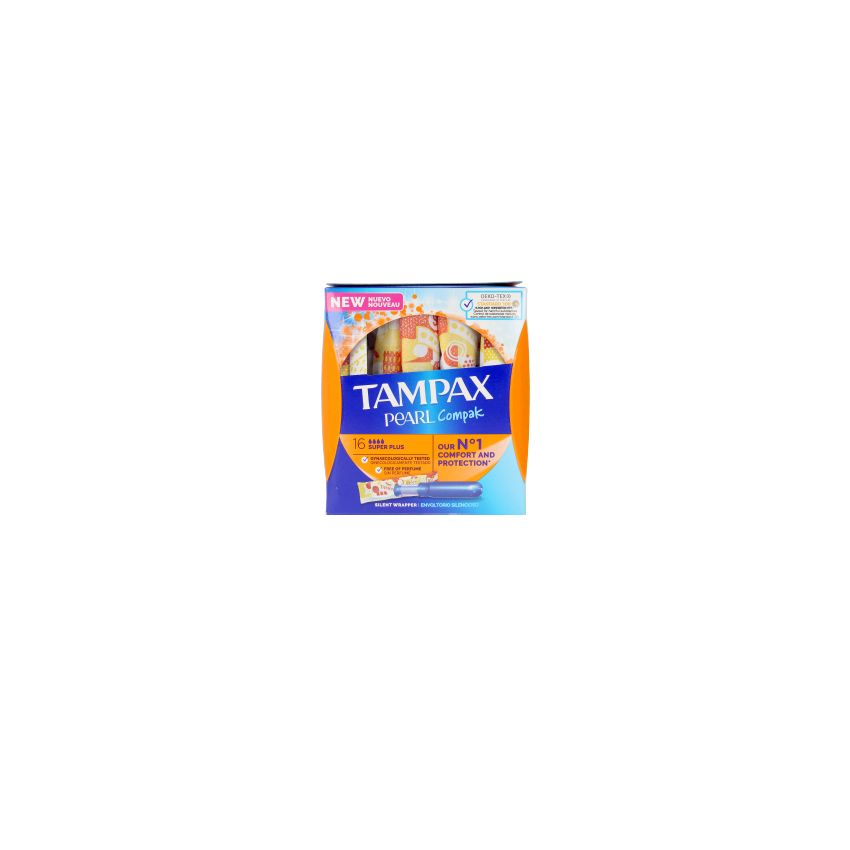 Tampax Pearl Compak Tampon Super Plus - 16 U