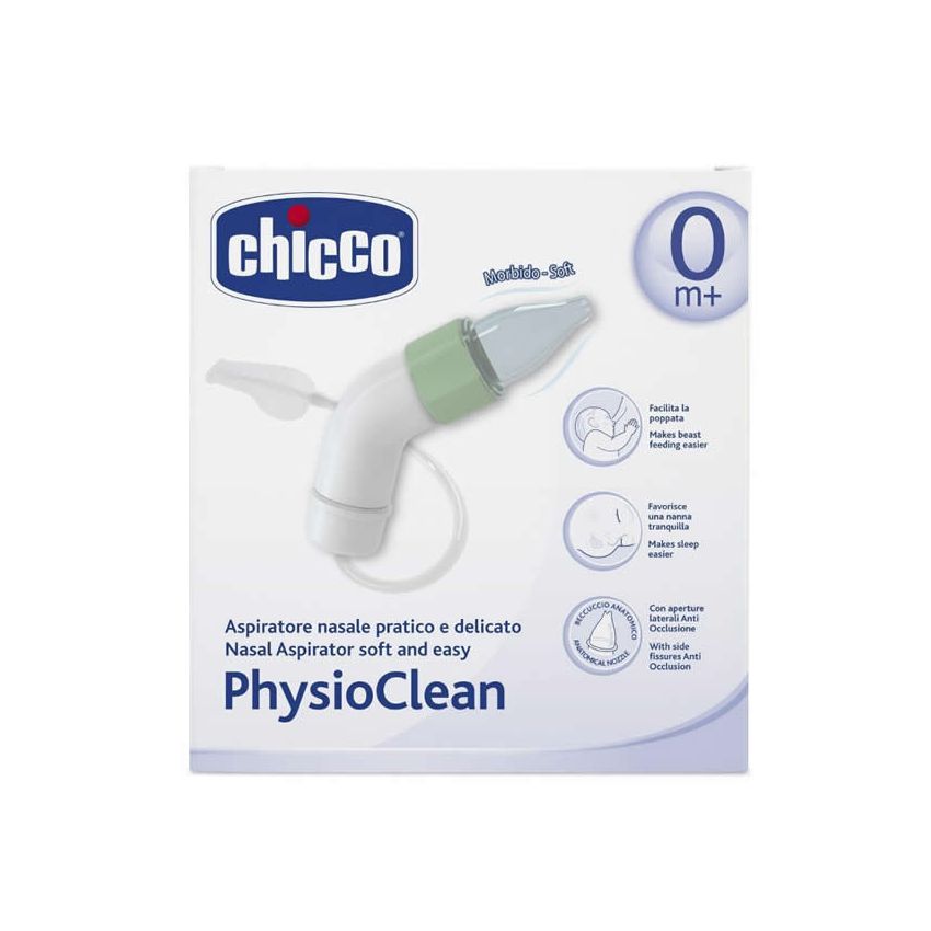 Chicco Aspirateur Nasal Soft Et Easy Physioclean 0M+ 1 Unités
