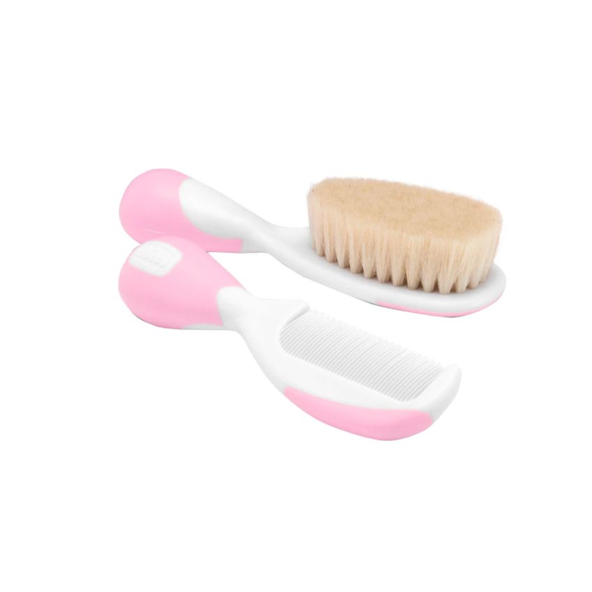 Chicco Infant Hairbrush And Comb Pink