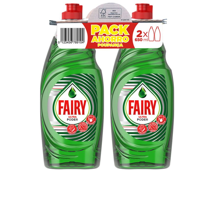 Lot Concentré Pour Lave-Vaisselle Fairy Ultra Power - 2 X 650 Ml