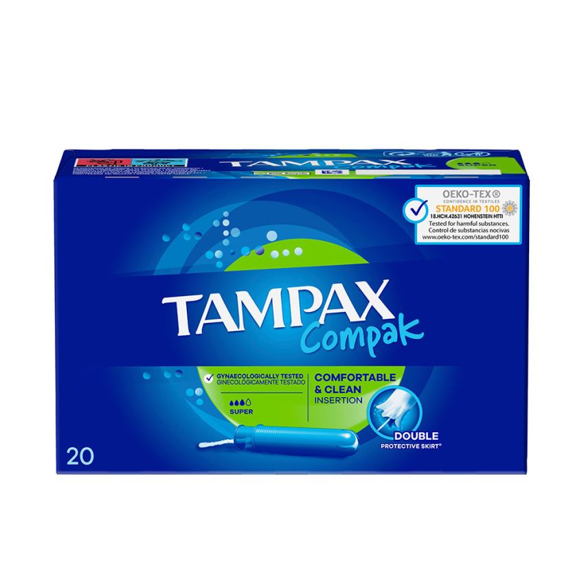 Tampax Compak Tampón Super - 20 U