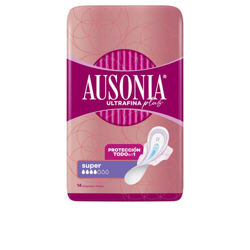 Ausonia Ultrafina Plus Compresas Super Alas - 14 U