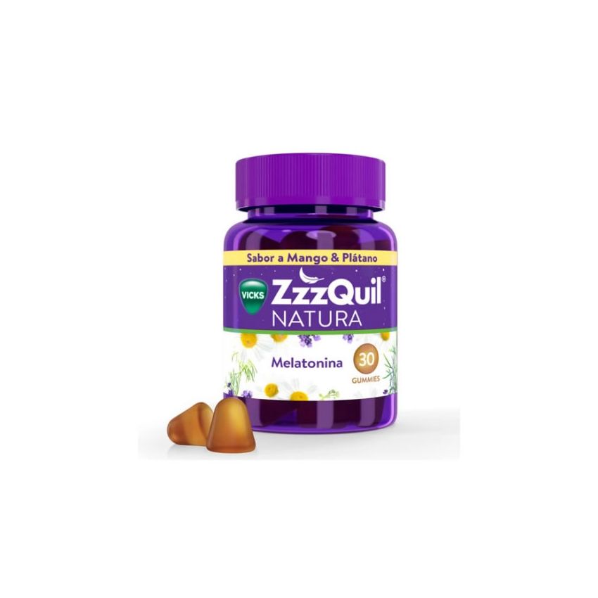 Vicks Zzzquil Natura Melatonin Saveur Mangue Et Banane 30 Unités