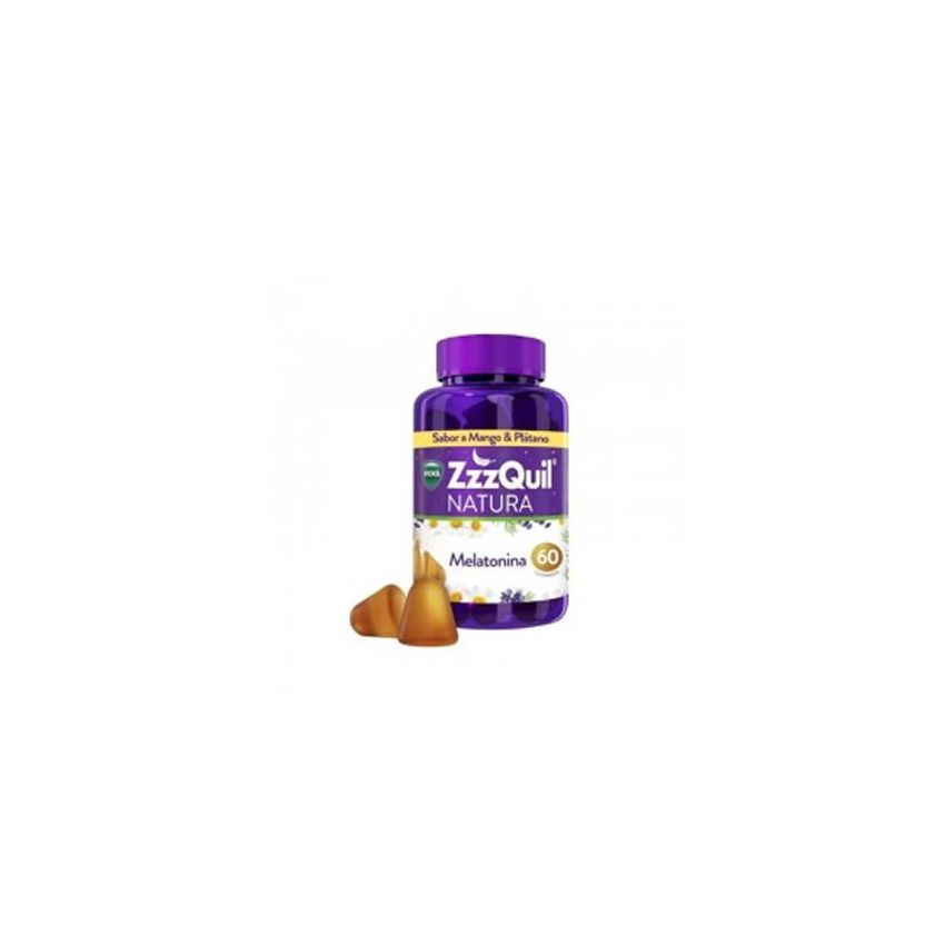 Vicks Zzzquil Natura Melatonin Saveur Mangue Et Banane 60 Unités