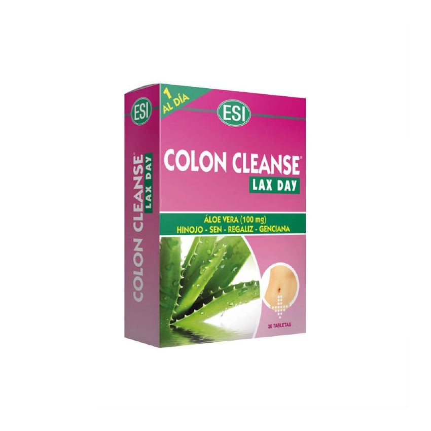 Esi Aloe Vera Colon Cleanse Lax Day 30 Tabletas