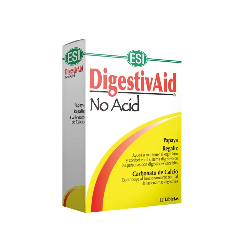 Esi Digestivaid No Acid 12 Tabletas