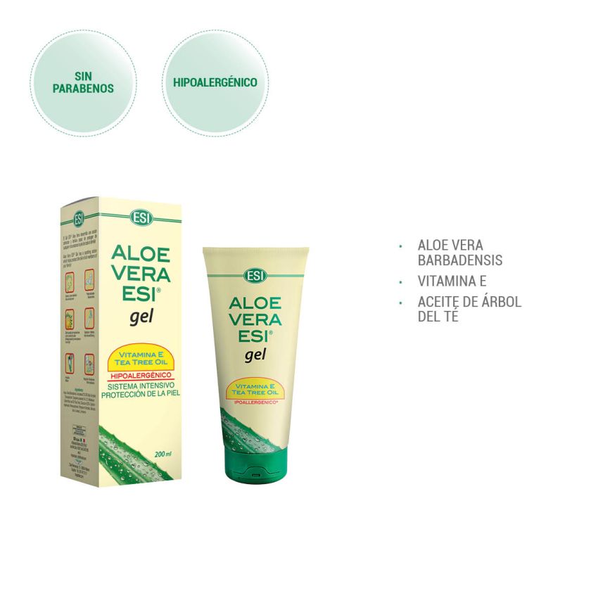 Esi Aloe Vera Gel Con Arbol Te 200 Ml