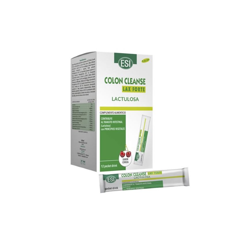 Esi Colon Cleanse Lax Forte Lactulose Boisson De Poche 12 Unités