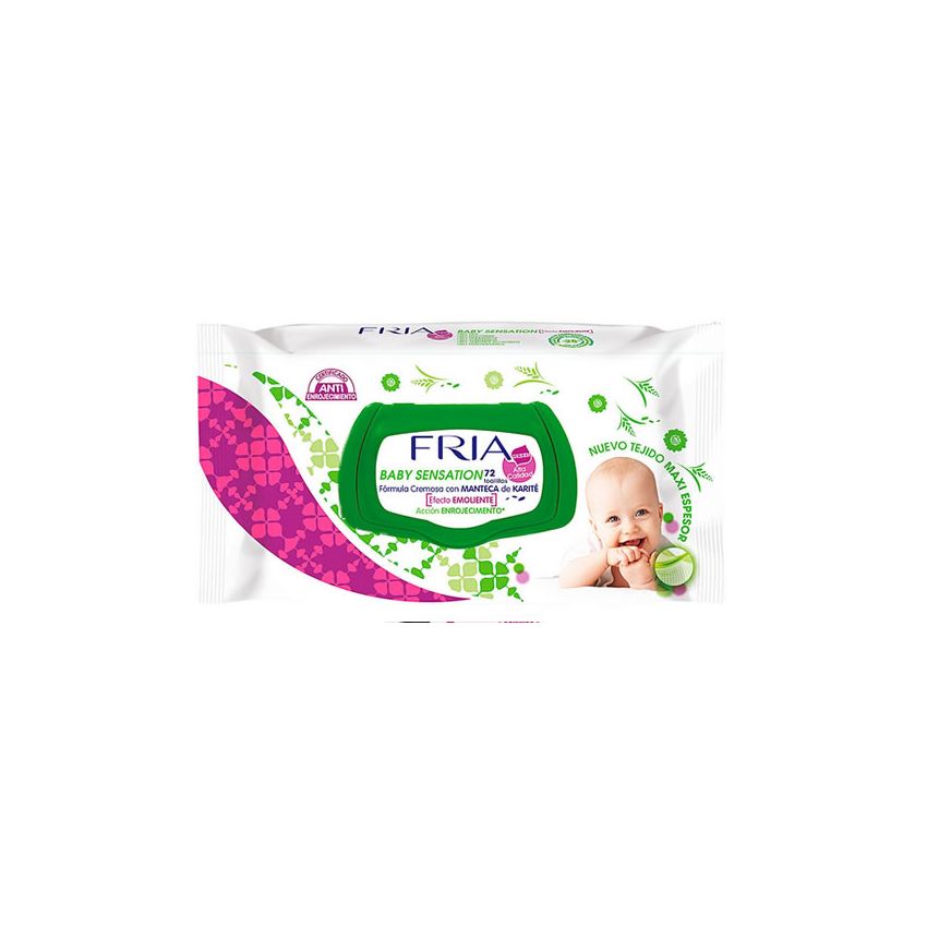 Fria Baby Sensation Emollient Wipes 72 Sheets
