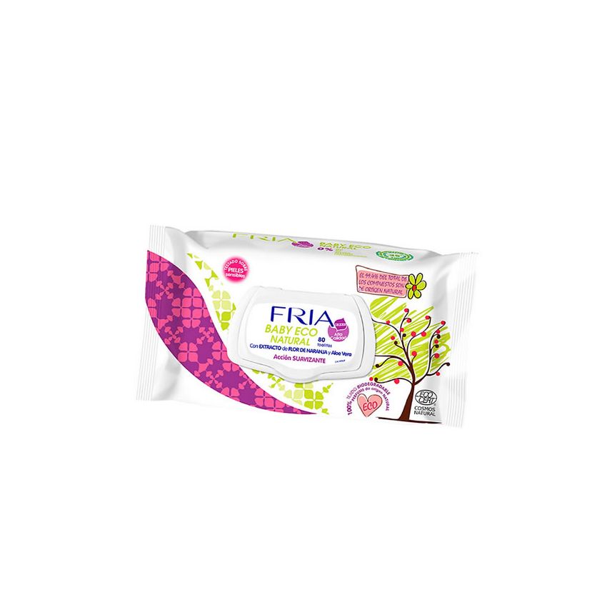 Fria Baby Eco Natural Soothing Wipes 80 Sheets