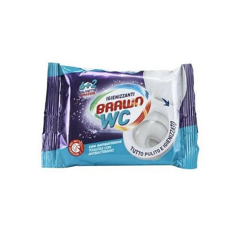 Fria Brawn Sos Wc Biodegradable Antibacterial Wipes 8U