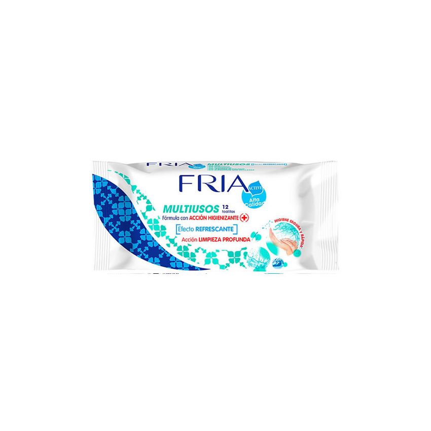 Fria Multiusos Cleansing Antibacterial Wipes 12 Wipes
