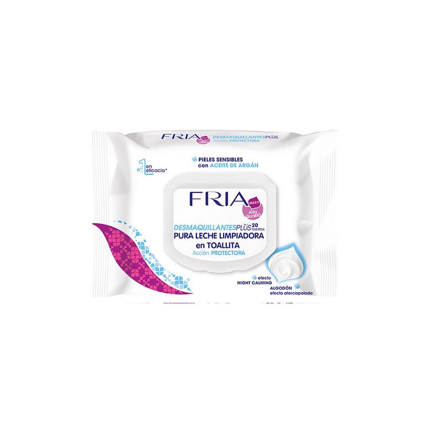 Fria Desmaquillantes Plus Calming Makeup Remover Wipes 20 Wipes