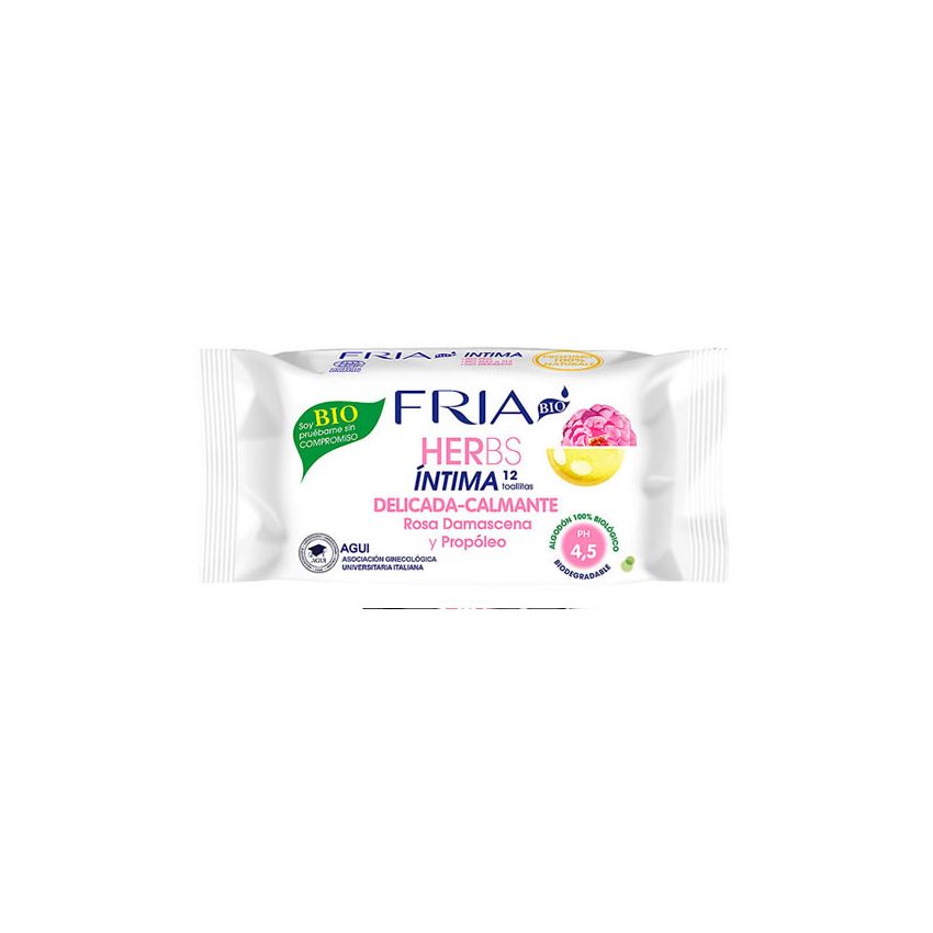 Fria Herbs Soothing Intimate Wipes Ph 4.5 12 Wipes