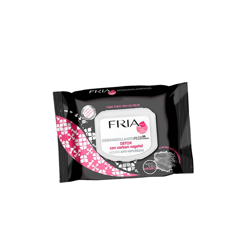 Fria Desmaquillantes Plus Detox Make-Up Remover Wipes 20 Wipes