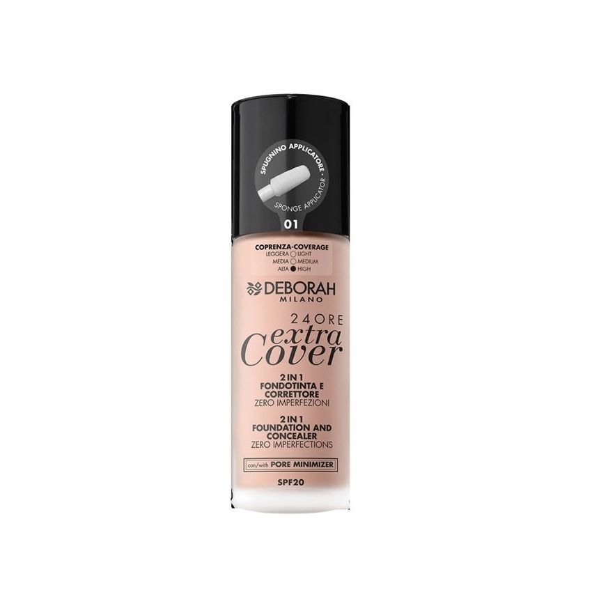 Deborah Milano 24 Ore Extra Cover 2 En 1 Spf20 01 30Ml