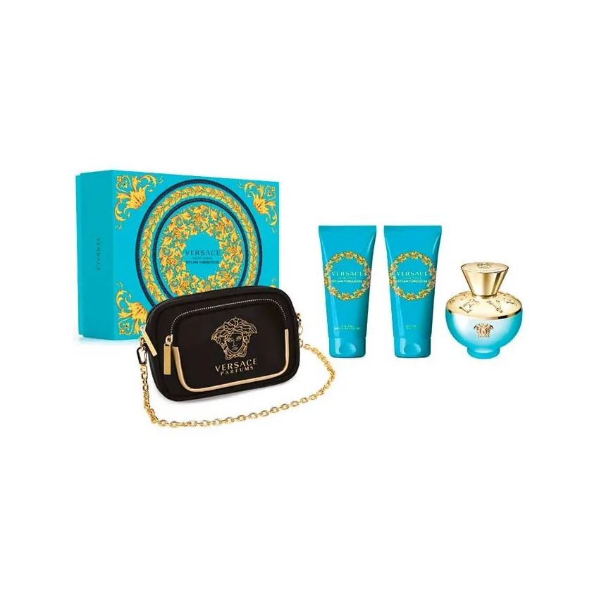 Versace Dylan Torquoise Eau De Toilette Vaporisateur 100Ml Coffret 4 Produits