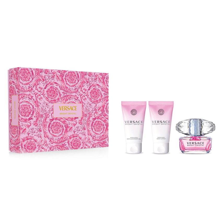 Versace Bright Crystal Eau De Toilette Vaporisateur 50Ml Coffret 3 Produits