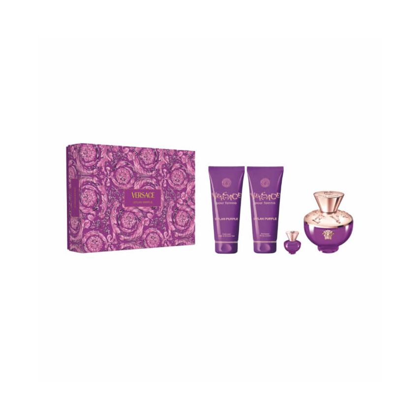 Versace Dylan Purple Eau De Parfum Vaporisateur 100Ml Coffret 4 Produits