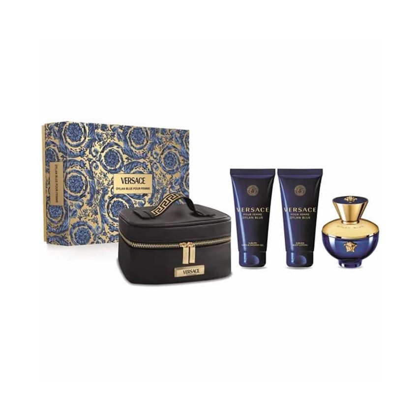 Versace Pour Femme Dylan Blue Eau De Parfum Vaporisateur 100Ml Coffret 3 Produits