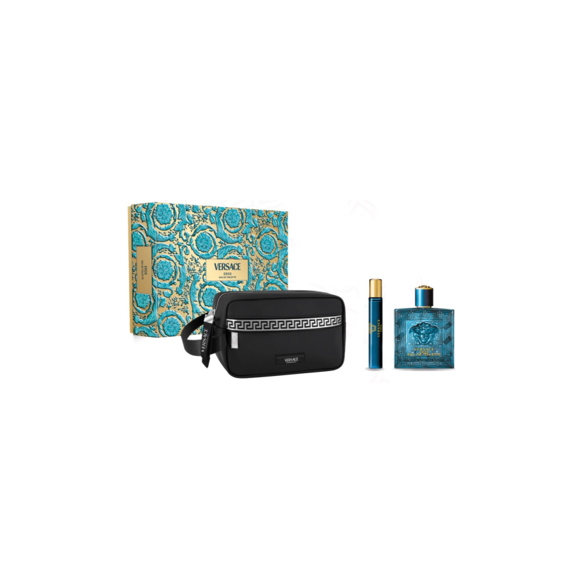 Versace Eros Eau De Toilette Spray 100Ml Coffret 3 Produits