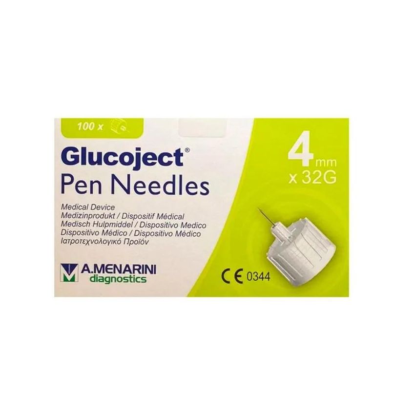 Menarini Glucoject Aiguille À Insuline  32Gx4Mm 100U