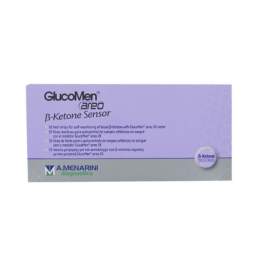 Glucomen Areo Sensor B-Ketone 10 Bandelettes Réactives
