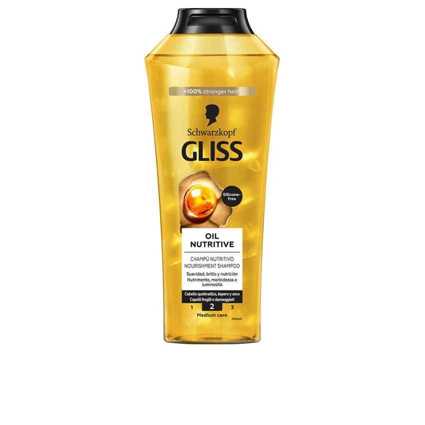 Shampoing Nutritif Gliss Oil - 400 Ml