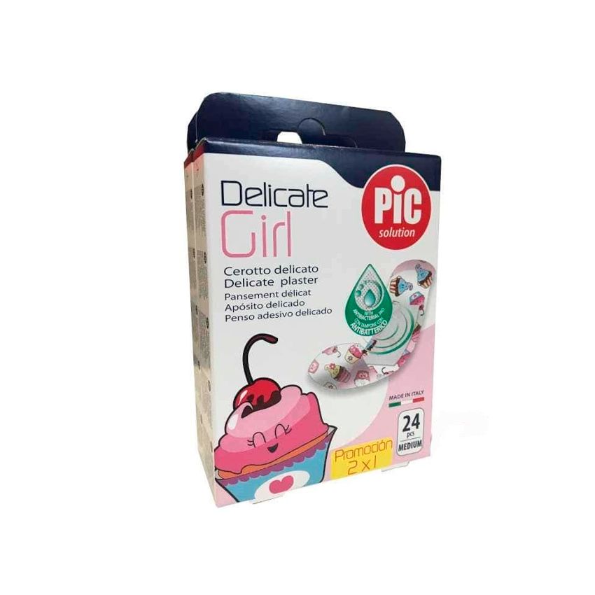 Pic Delicate Tnt Girl Pansements Adhésifs 19X72Cm 24U