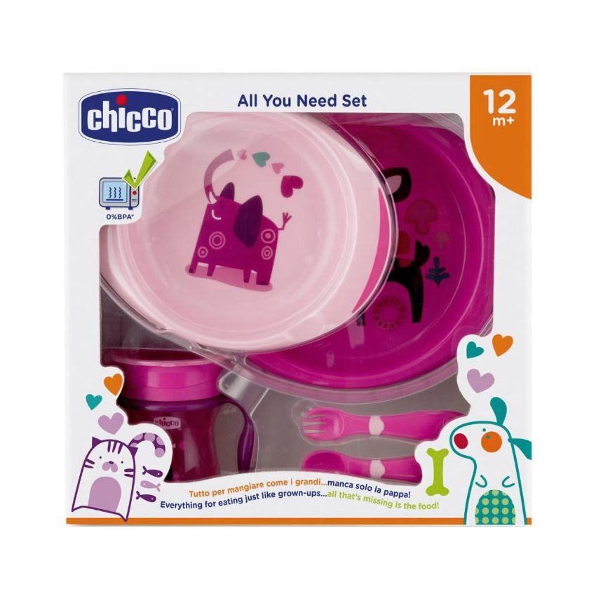 Chicco All You Need 12M+ Rose Coffret 5 Produits