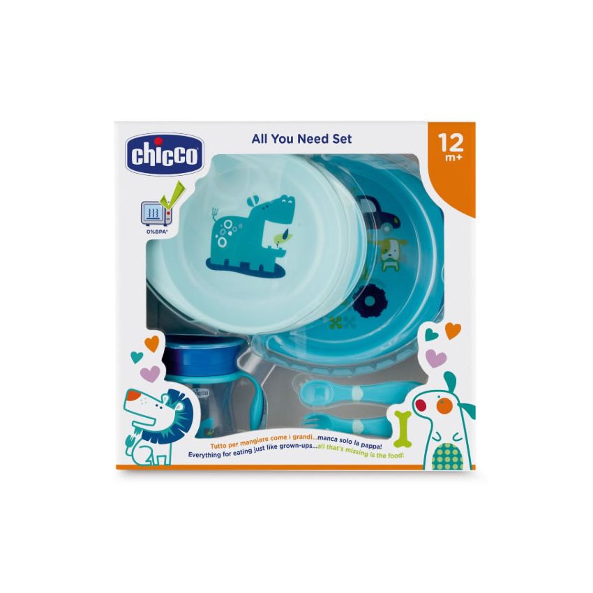 Chicco All You Need 12M+ Bleu Coffret 5 Produits