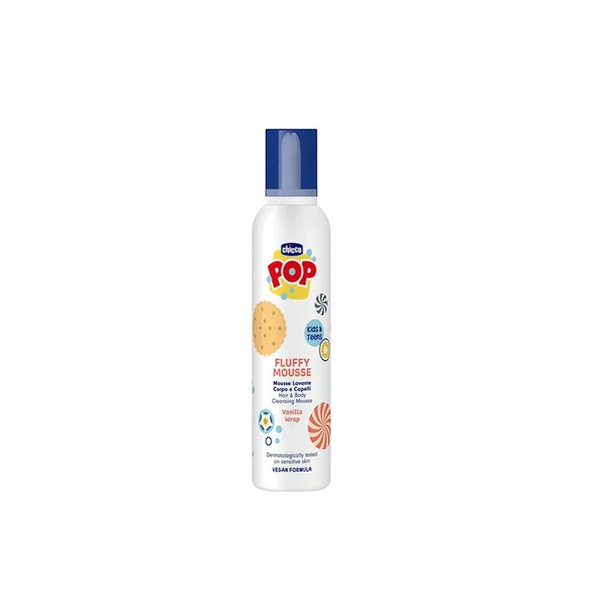 Mousse Nettoyante Corps Et Cheveux À La Vanille Chicco Pop 200Ml