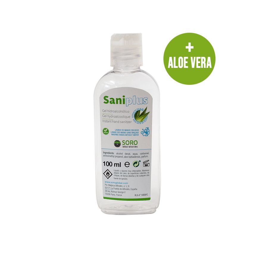 Gel Hydroalcoolique Hygiénisant Pour Les Mains À L'Aloe Vera 100Ml