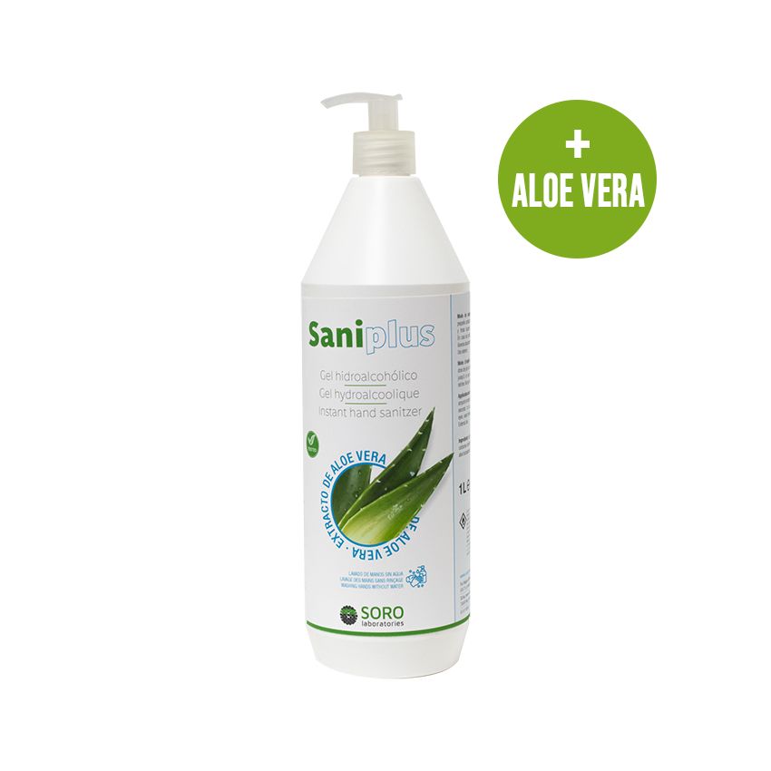 Gel Hydroalcoolique Hygiénisant Pour Les Mains À L'Aloe Vera 1 Litre