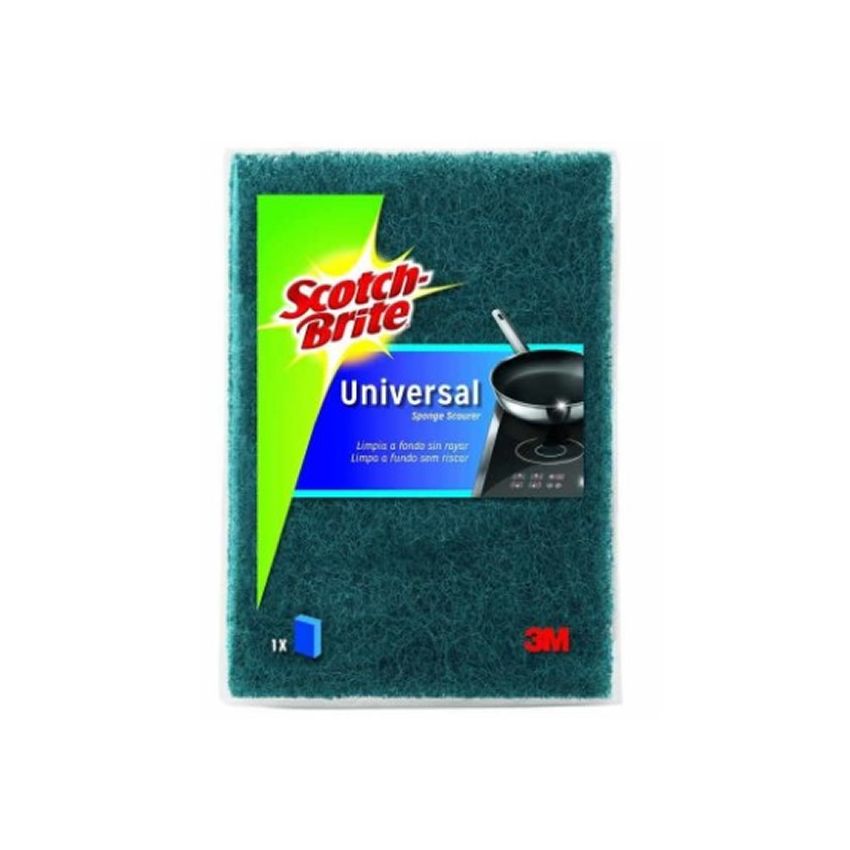 Scotch-Brite Universal Scourer With Sponge No Scratch 1 Unit