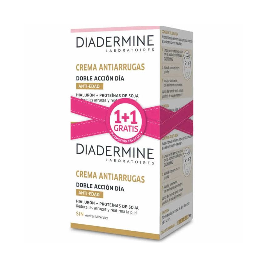 Diadermine Double Action Crème De Jour Antiride 50Ml Coffret 2 Produits
